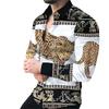 Camicia da uomo camicia stampata 3D abbigliamento outdoor street a maniche lunghe con bottoni abbigliamento oversize moda abbigliamento moda