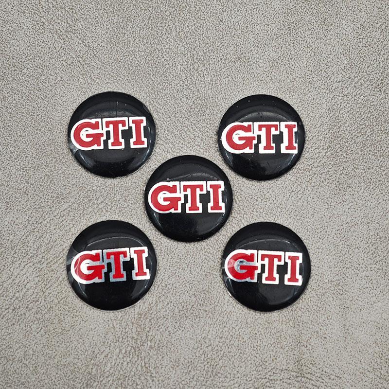 For VW Volkswagen Jetta MK5 Golf 65mm VW GTI Car Wheel Center Caps 14mm Car Key Emblem Fender Side Sticker Rear Trunk Badge GTI