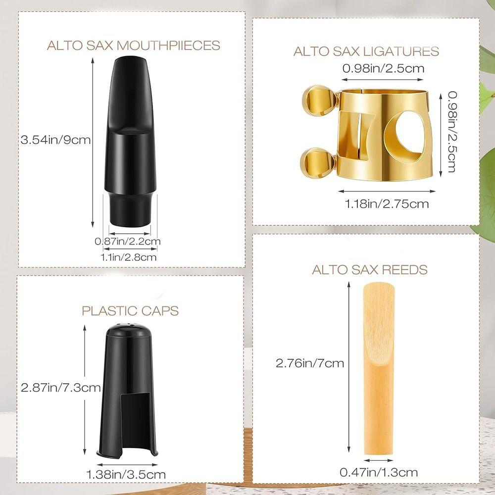 DIY Alto Sax Mouthpiece Kit Instrument Supplies Alto Sax Ligature Saxophone Mouthpiece