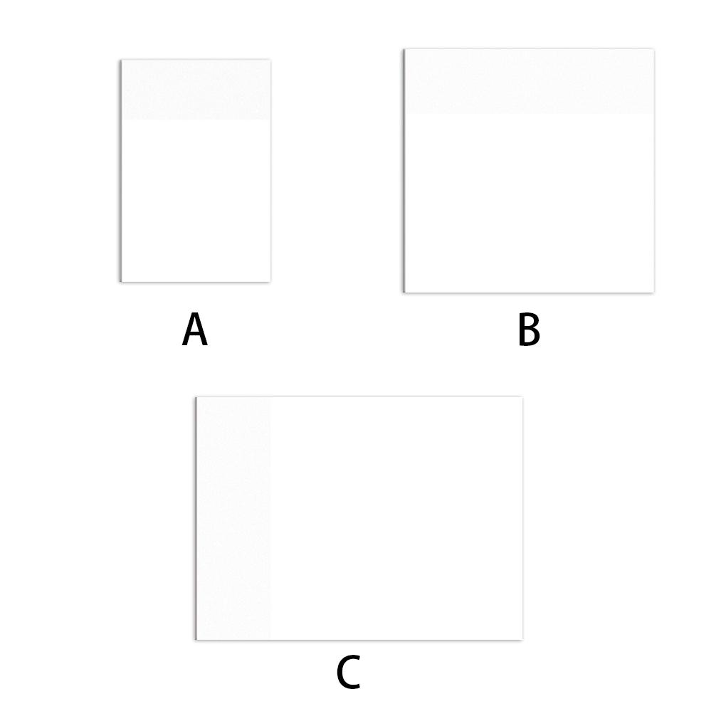PET 50 Sheet Waterproof Indoor Household Office Library Window Computer Screen Memo Pad Notepad Accessories