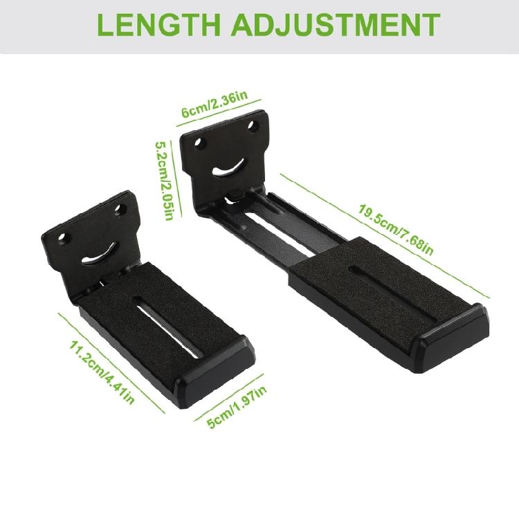 Universal Metal Soundbar Mount With Wide Compatibility Ranges From 10.4cm To 18.5cm For Clean Setups