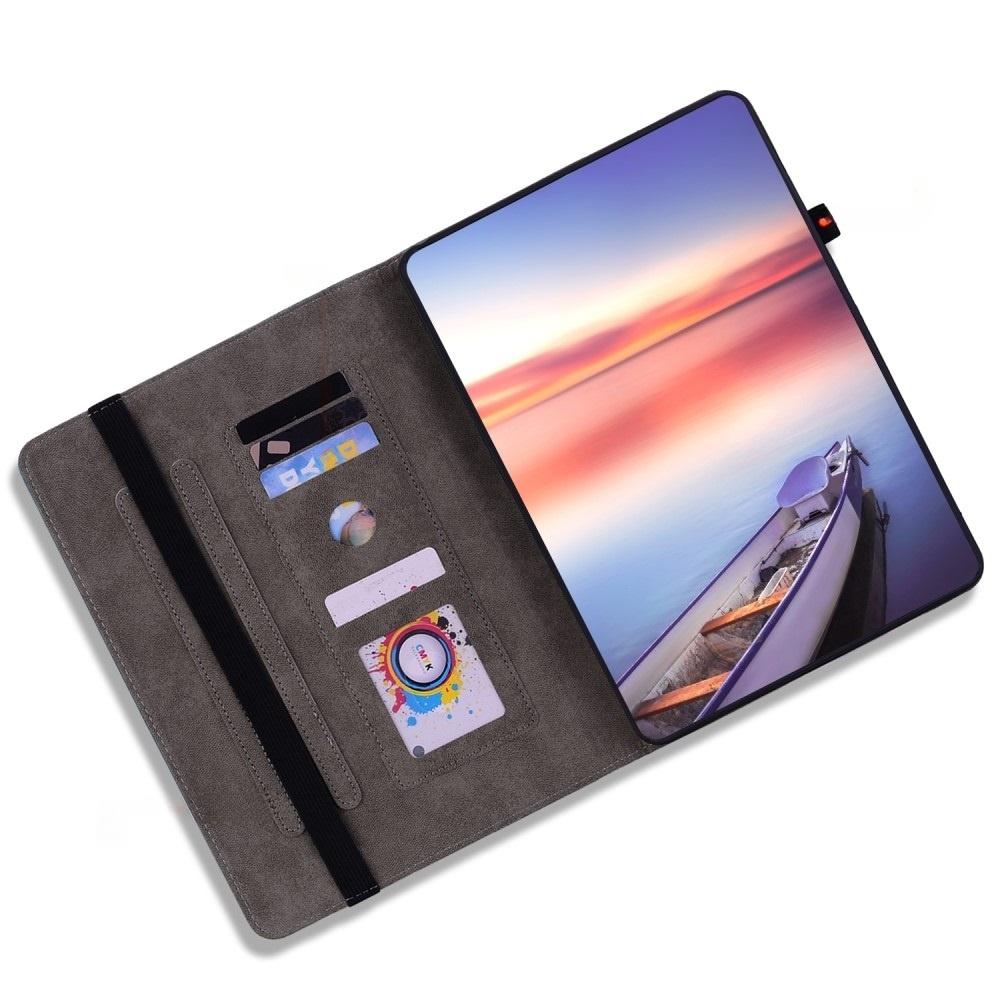 Lenovo Tab P12 Case, Rose and Butterflies, Blue