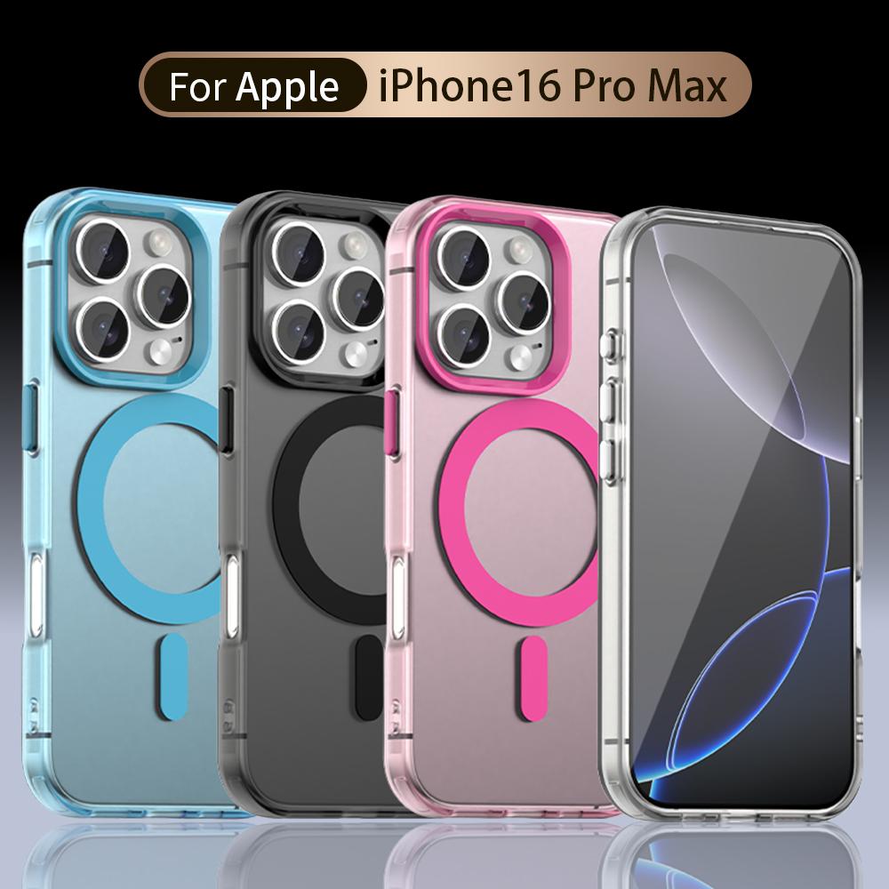 Magsafe Matte Phone Case For Apple iPhone 16 15 14 Pro Max Plus 16e Case Magnetic Wireless Charging Shockproof Back Cover