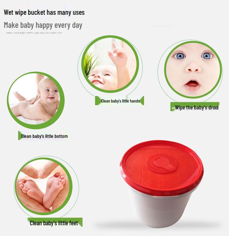Customizable Plastic PP Wet Wipes Bucket Packaging