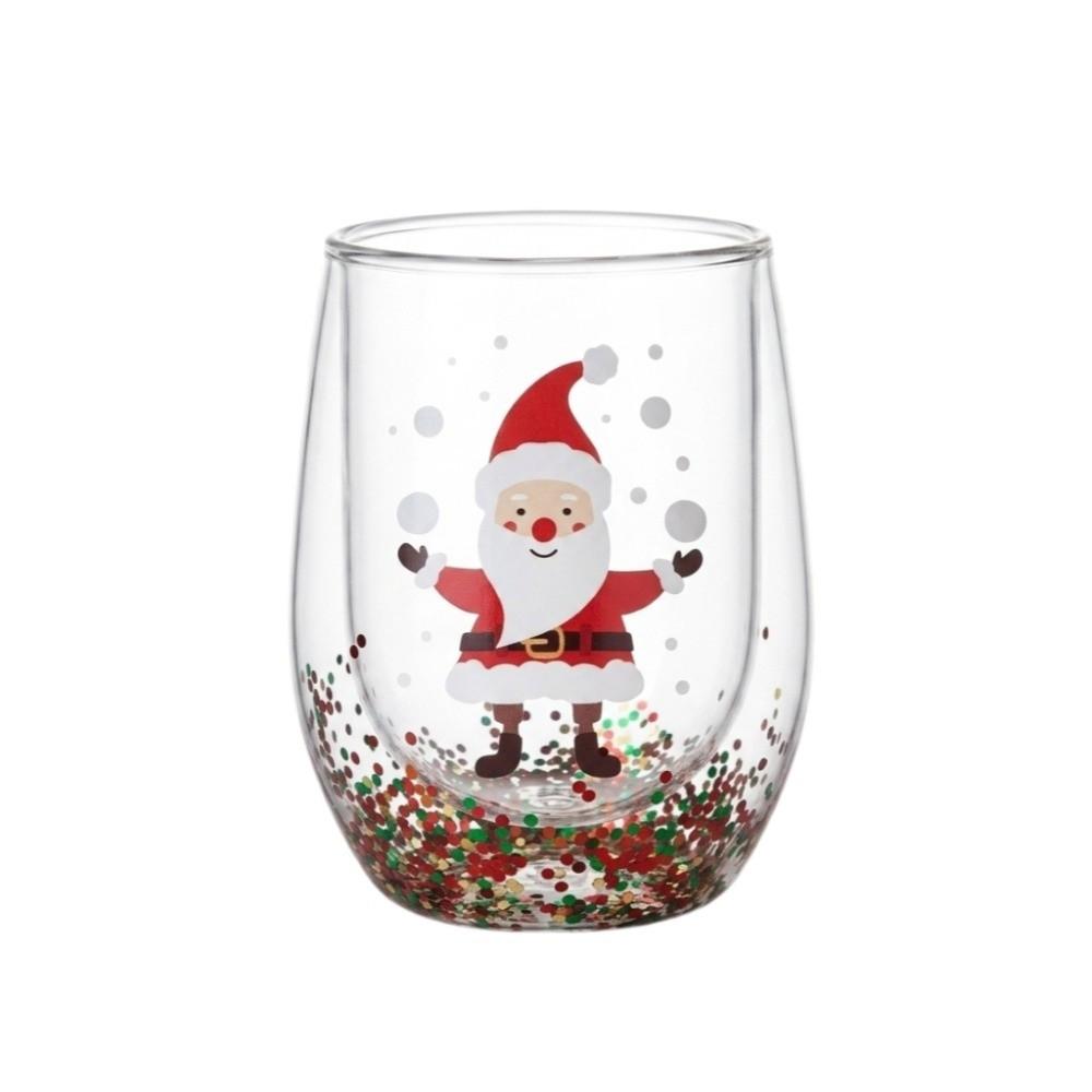 Transparent Coffee Milk Mug Tea Espresso Cup Heat-resistant Christmas Gift  Holiday Table Decor