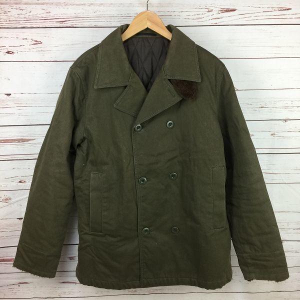 

ABAHOUSE Cotton Puffer P Coat Jacket Men M Olive Fur Sleeves
