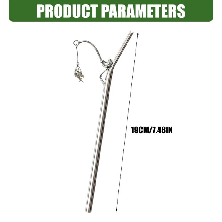 Decorative Fishing Design Charm Metal Straw Beverage Drinking For Restaurants Cafes And Home Kitchens Dishwasher Safe