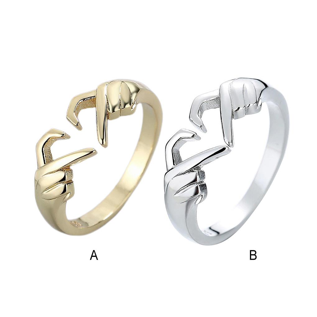 Opening Ring Adjustable Wedding Exquisite Couple Jewelry Fashion Engagement Romantic Girlfriend Sister Friendship Gift