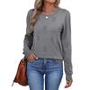 Women Fashion Pullover Sweater R-Neck Long Sleeve Shirts Blouse Knit Casual Cozy Clouds Top