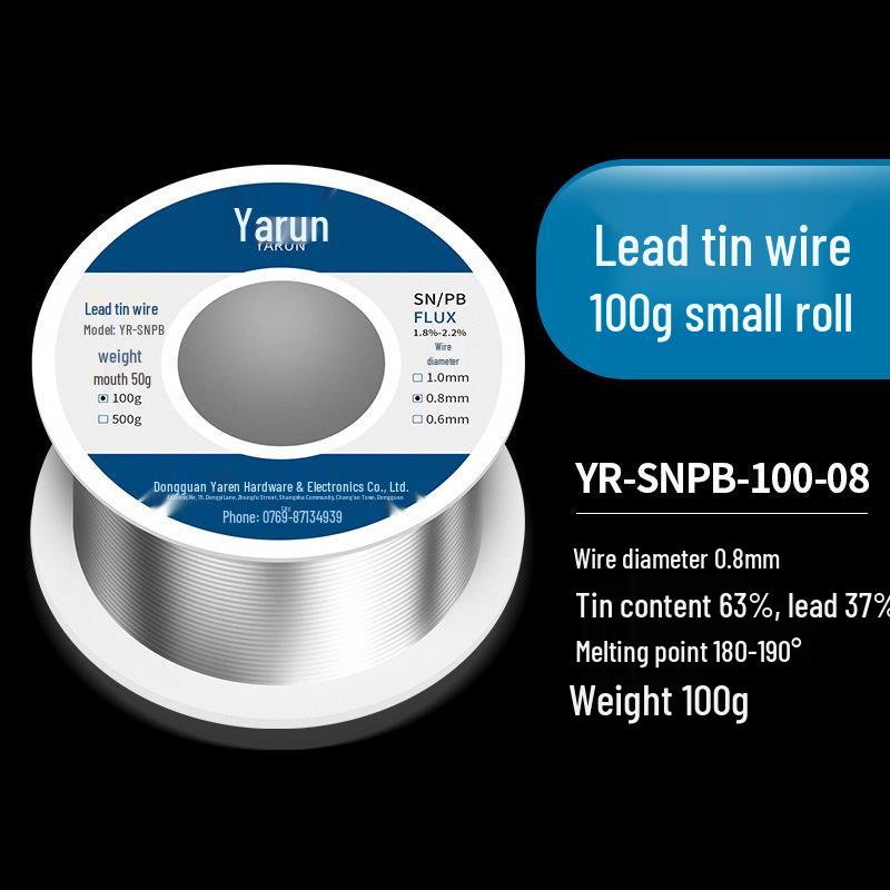 Rosin Core Lead-Free Solder Wire - No-Clean, High-Purity, Ideal for Household Welding and Repair