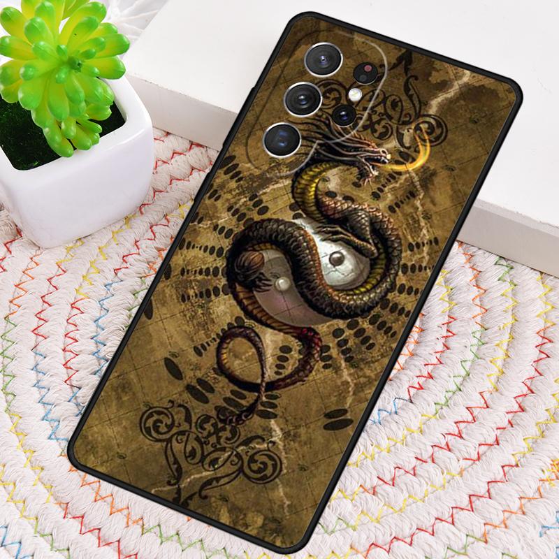 Asian Chinese Dragon soft Phone Case for Samsung Galaxy note 10 pro S26 Ultra S23 S24 FE S25 S21 S22 PLUS shockproof Cove