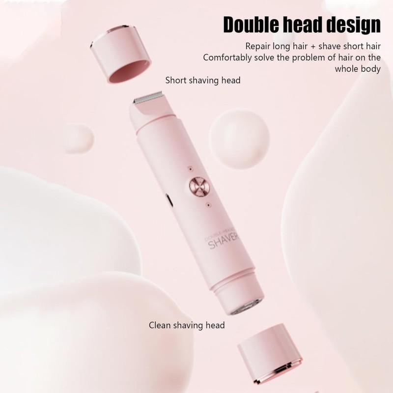 Xiaomi 2-in-1 Wireless Rechargeable Electric Shaver, Suitable for Women - Dual Head Bikini Trimmer, Suitable for Both Dry and Wet Use