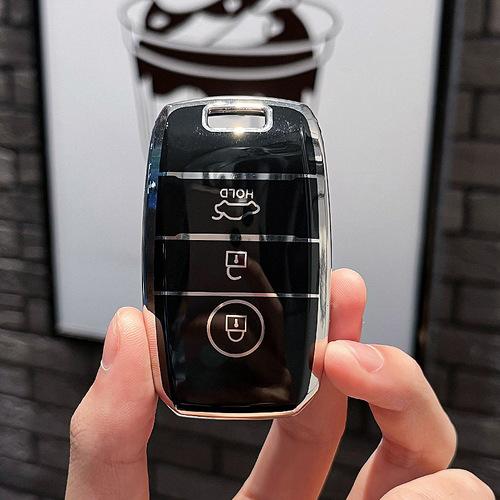 Nowy Pokrowiec na Kluczyk Samochodowy TPU Shell Fob dla KIA RIO 3 K2 K3 K4 K5 Sportege Picanto Optima Soul Ceed Sorento Forte Stinger Cerato