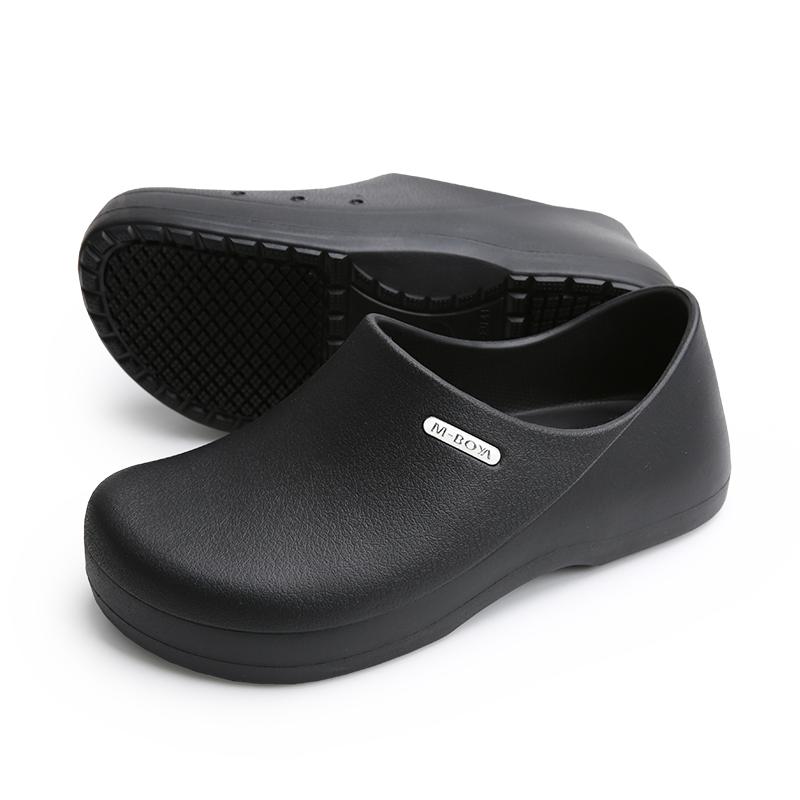Men's Anti-slip Sandals Men Chef Shoes Women Non-slip Waterproof Oil-proof Kitchen Nurse Shoes Work Cook Shoes