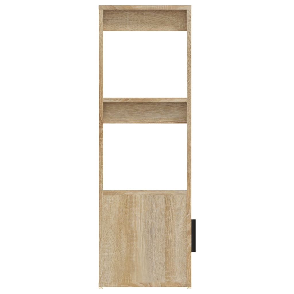 Sideboard In Sonoma Oak Finish 80 X 30 X 90 Cm Particleboard