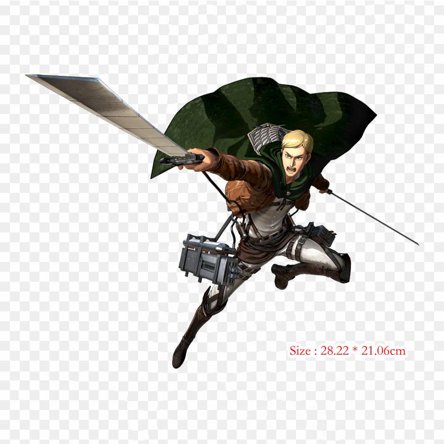 Attack On Titan 2 Character Attack On Titan 2-lapper til klær Store anime-lapper Varmeoverføring Vinyl-klistremerke Stryke-på-overføringer for klær