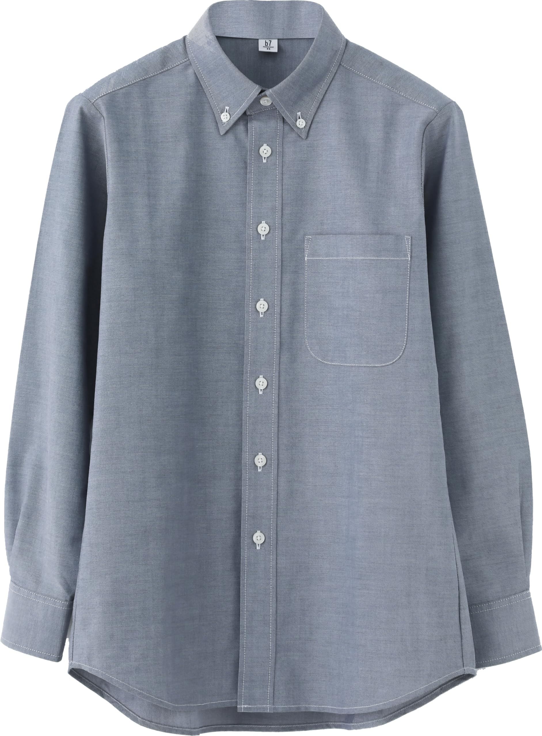 

Seven Uniform GH7019-5 Long Sleeve Button-Down Shirt, Navy Chambray, Size S