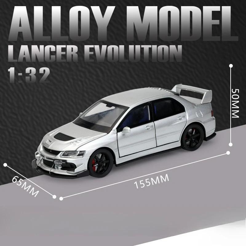 

1:32 Alloy Die-casting EVO Car Model Ratio, A Boy s Gift for Children s Toy Collection Decorations