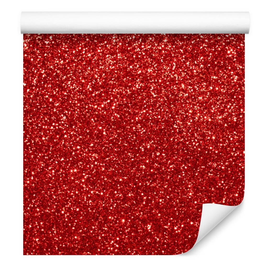 Red and coral glitter wallpaper, red background 50x1000