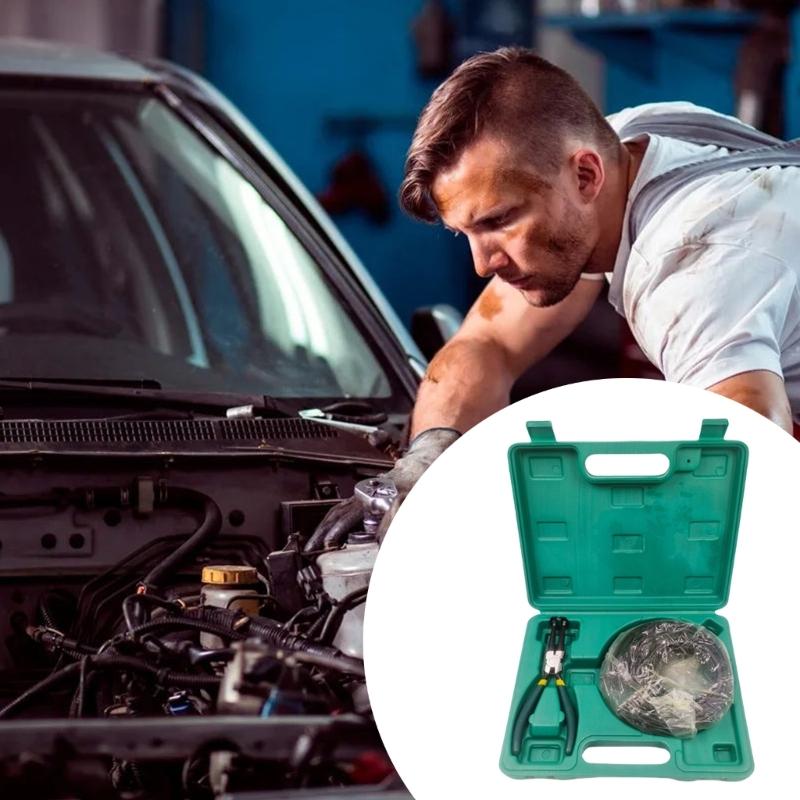 Heavy Duty Steel Piston Coils Pliers Set for Automotive Repair Cylinder Installation with Ergonomic Grip and Storage Box