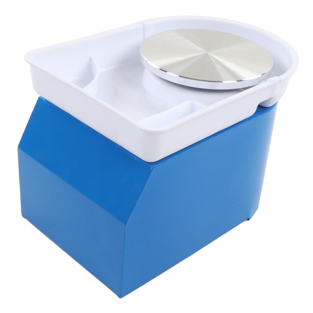 Electric Pottery Wheel Machine 250W Sky Blue Low Noise Variable Speed Brushless Compact Kids Pottery Machine AU Plug