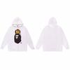 Mens Oversized Hooded Sweatshirt With Ape Head Print Heavyweight Cotton Long Sleeve Pullover Daily Wear