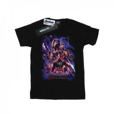 Womens/Ladies Avengers Endgame Movie Poster Cotton Boyfriend T-Shirt