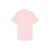 Polo Ralph Lauren Solid Color Logo Embroidered Square Collar Single-Breasted Short Sleeve Shirt Men Shirts Pink 710794942-003