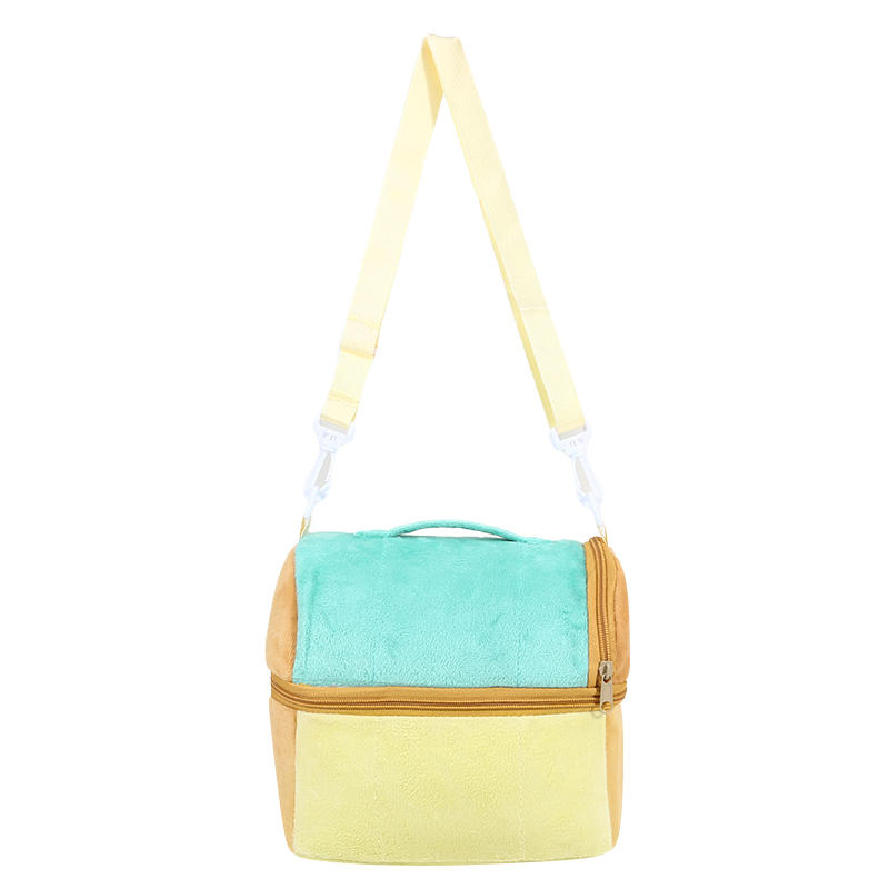 

Portable Double Layer Thickened Thermal Insulation Lunch Bag Large Capacity Picnic Food Cooler Tote Bags With Shoulder Strap One Size зелений