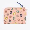 Candy StripperFlat Pouch DOG & CAT RANDOM A6 Size (Pink)