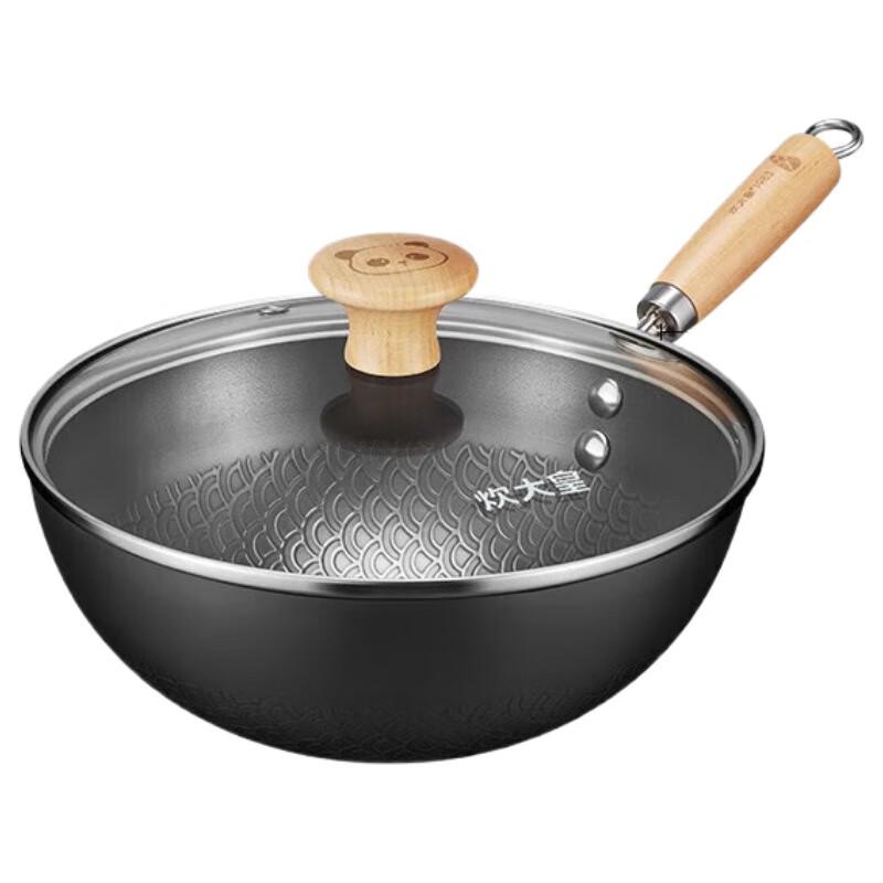 Cooker King 24cm Cast Iron Non-stick Wok