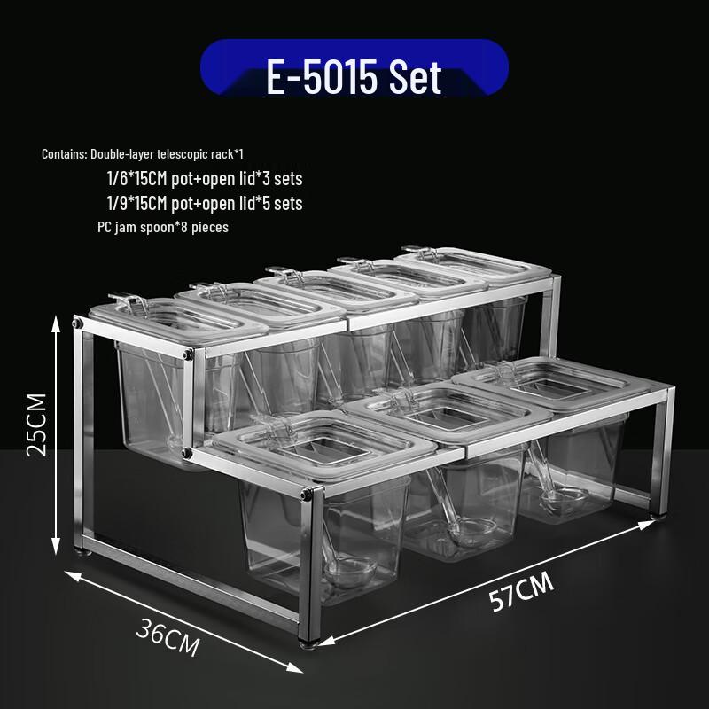 Commercial Transparent Seasoning Dispenser Set