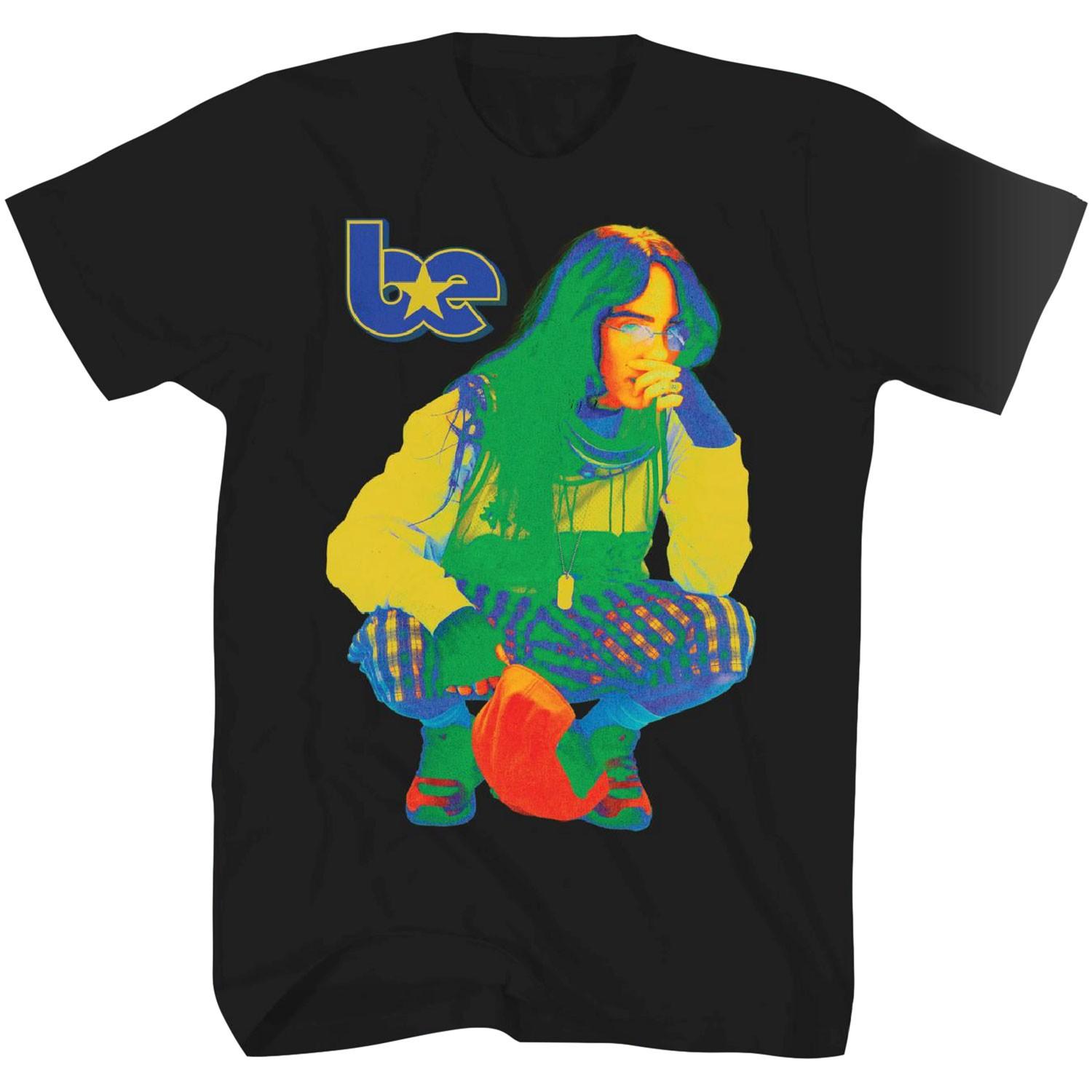 Мужская футболка Billie Eilish Be Design Фото На Переработанной Ecomax XXXL Черная 4XL