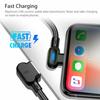 2M Double Bend 90° Right Angle Micro USB Type-c For Apple Interface LED Fast Charging Data Cable