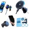 Portable 25W 15W Magnetic Phone Mount Holder Magnet Wireless Charger with Intelligent Fast Chip Providing Stable Secure Hold