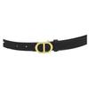 Gold Alloy D-Ring Buckle Belt for Women's Fashion - European & American Style Jeans Accessory