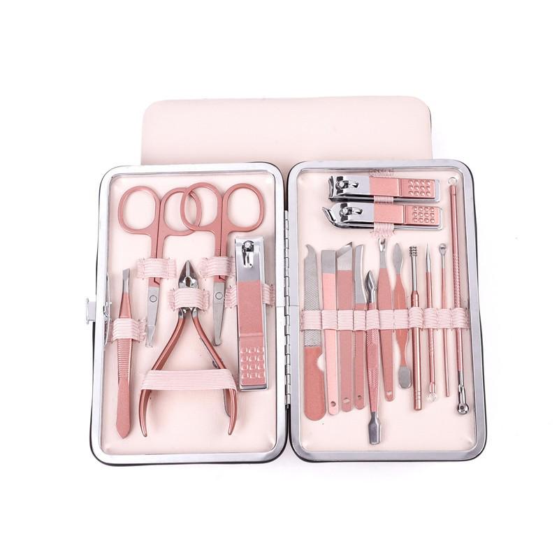 Stainless Steel Manicure Nail Clipper Set - Complete Grooming Tools Kit