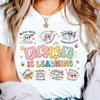 Play Is Learning Teacher Print TShirt Backto Day TShirt New Teacher TShirt Gift for Teachers Casual Tops Ladies TShirt