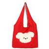 New fashionable cute puppy vest bag large capacity work simple student shoulder bag tote bag