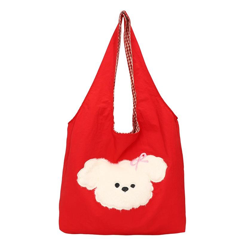 New fashionable cute puppy vest bag large capacity work simple student shoulder bag tote bag