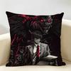 Anime DDeath NNote Cushion Cover Natural Linen Organic Fabric DoubleSided Printing Room Sofa Decor Pillow Case