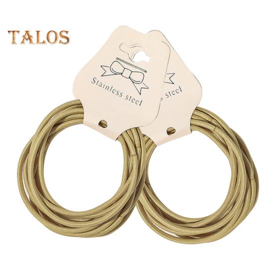 

20 шт., толстые резинки для волос, тонкий материал, высокоэластичные веревки для волос, противоскользящие топы для волос, повязка для волос для женщин и девочек жёлтый