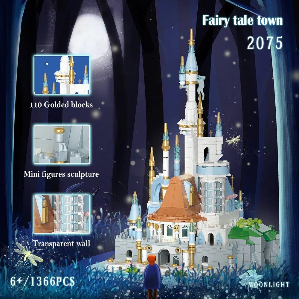 TOYLINX DIY Model 1366PCS Princess Castle Building Blocks Set Construction Set Bricks Assembly Toy for Kids and Adult with Box