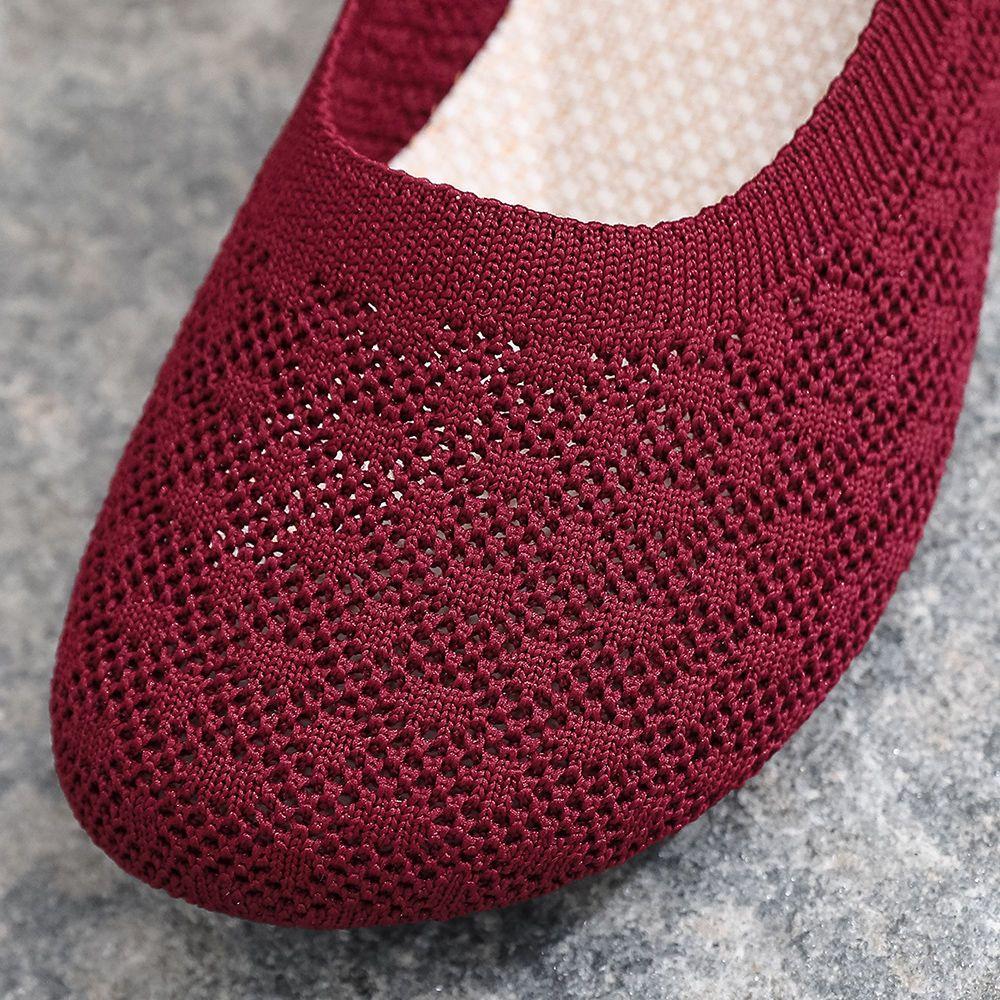 Summer New Sandals Mesh Breathable Women's Shoes Anti Slip Black Work Shoes Comfortable Casual Single Shoes