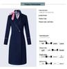 Autumn/Winter Professional Wool Coat for Flight Attendants and Sales Staff