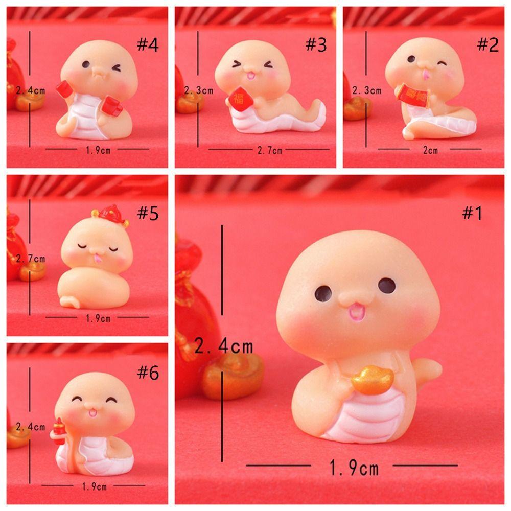 Zodiac Snake New Year Snake Statue Cute Small Snake Ornament Home Office Accessories