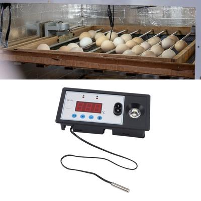 Digital Ego Hatcher Thermostat, ABS Automatic Intelligent Egg Hatching Machine Temperature Controller with Light and Power Cord for Incubation