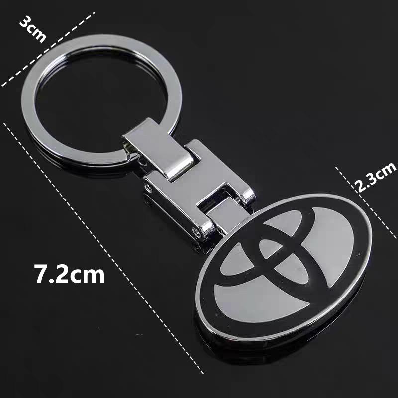 Toyota 2026 New Hub Caps Toyota Car Badge Keychain Zinc Alloy Keyring Pendant Accessories Toyota Corolla Ya Car Sticker
