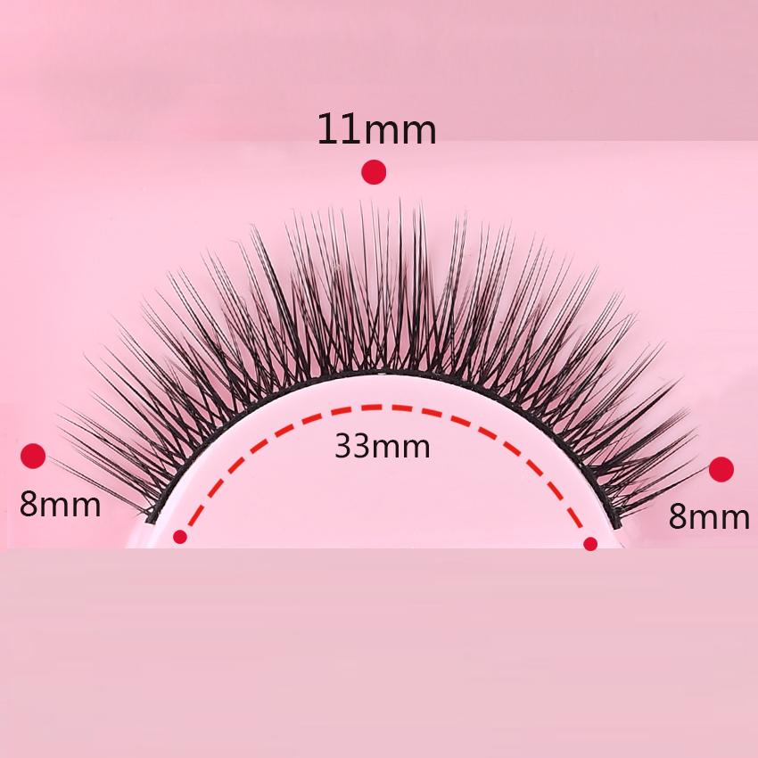 10 пар 3D искусственных накладных ресниц — фото 5