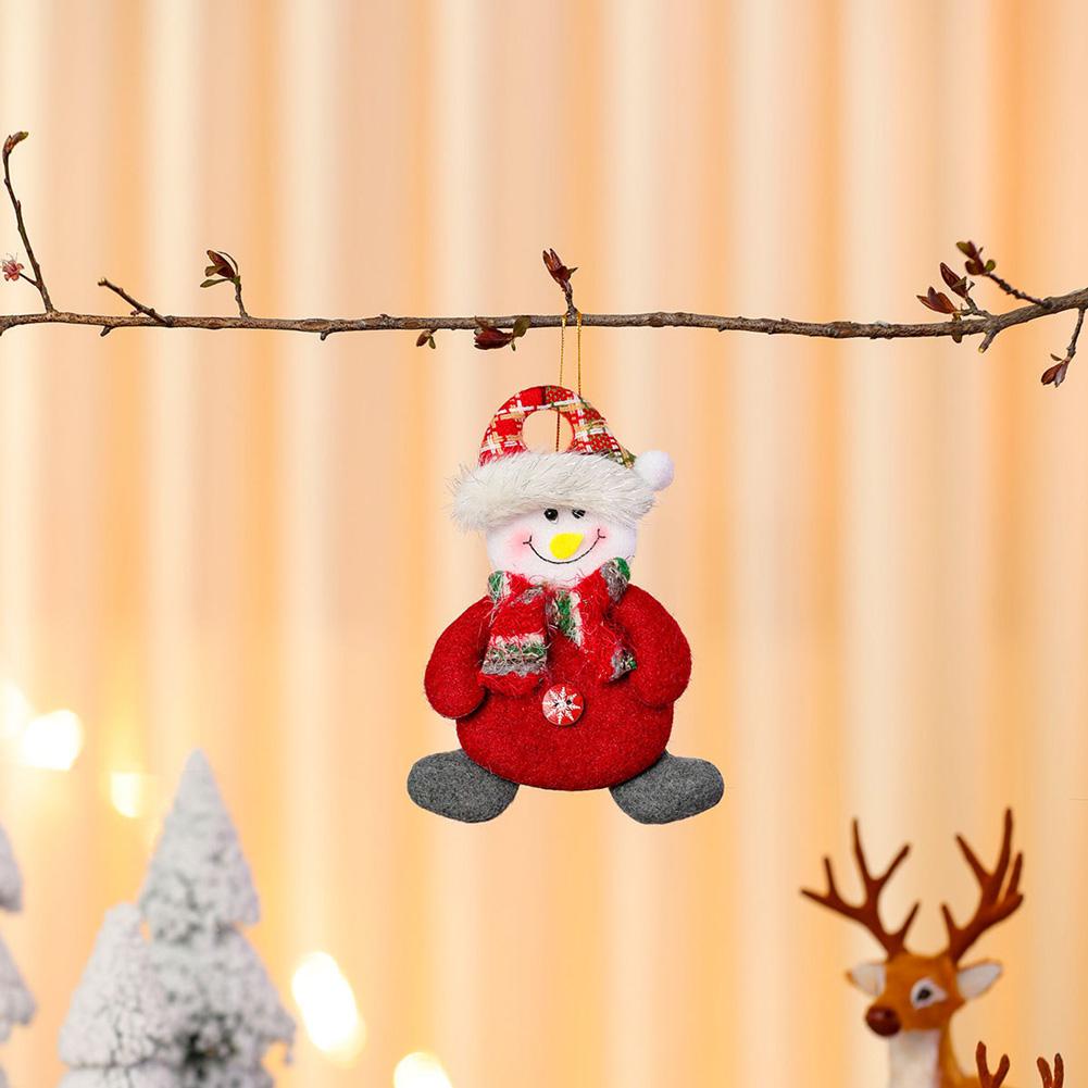 Christmas Plush Doll Ornaments Fabric Doll Pendant Collection Christmas Small Gifts Christmas Tree Decorations Hanging Decorations